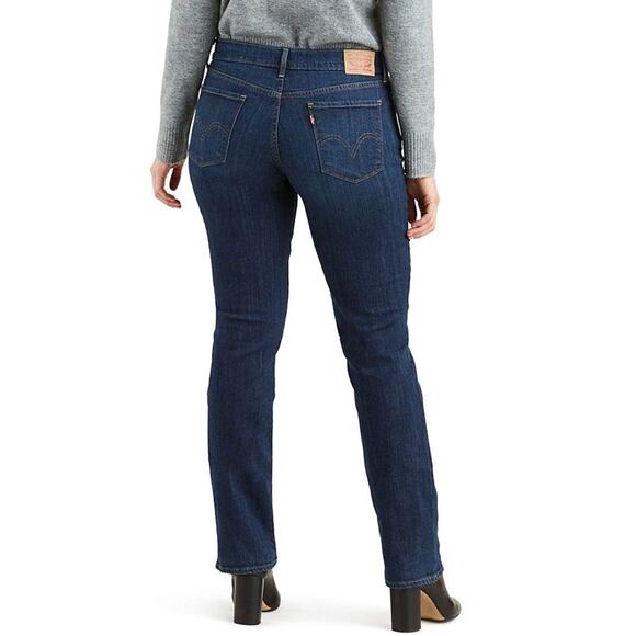 Levi's 505 Straight Leg Bootcut Jeans Dark Wash Size 10 30" - Picture 2 of 5